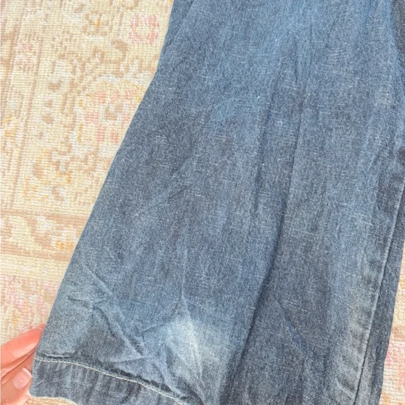 Marc Ecko, Men Vintage Dark Blue Cargo Denim Pants with Utility Pockets - Picture 4 of 6